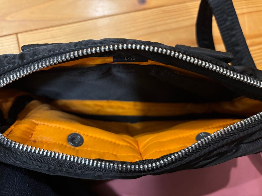 【美品】PORTER ブラックショルダーバッグ