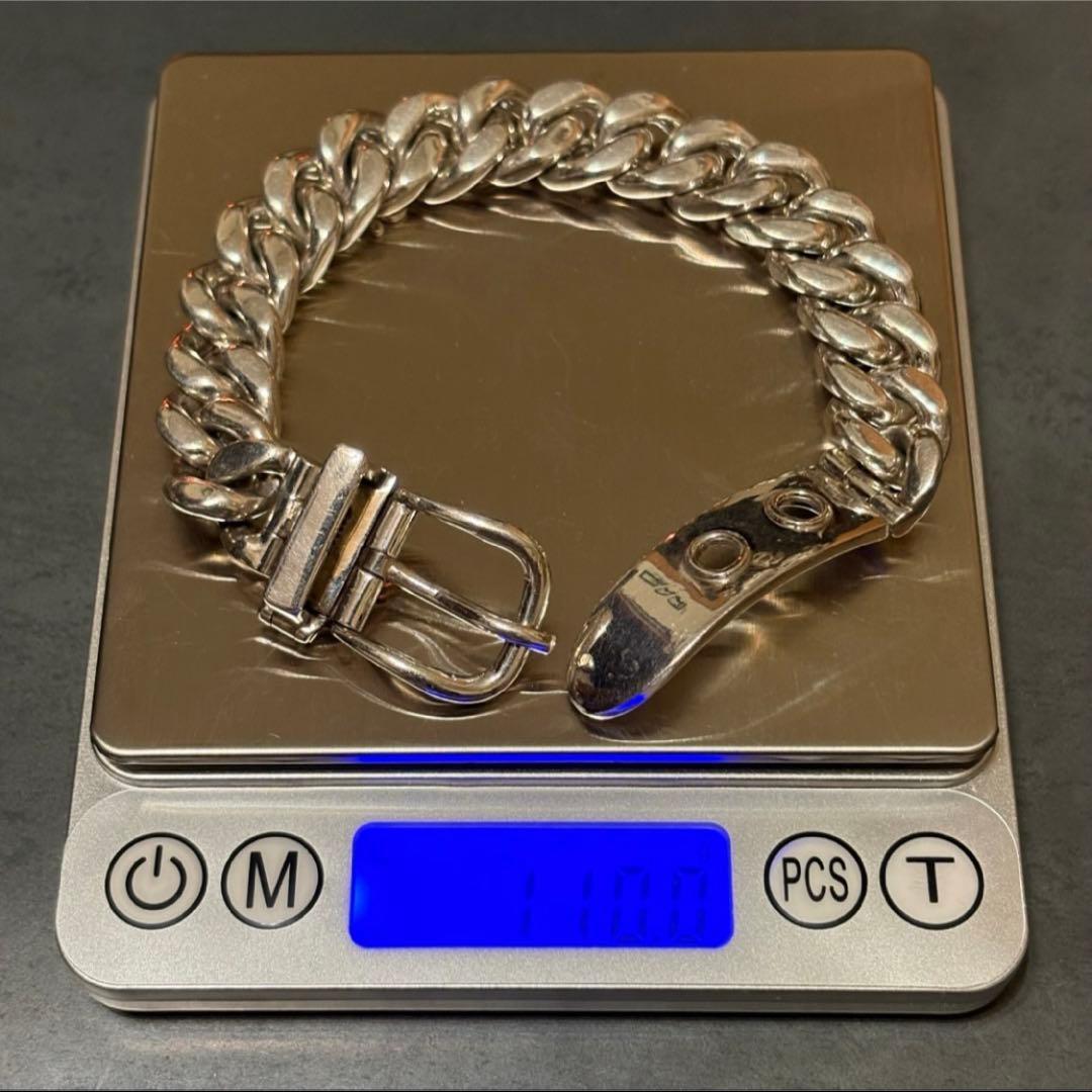 SILVER925 SUPER HEAVY BELT BRACELET/シルバー