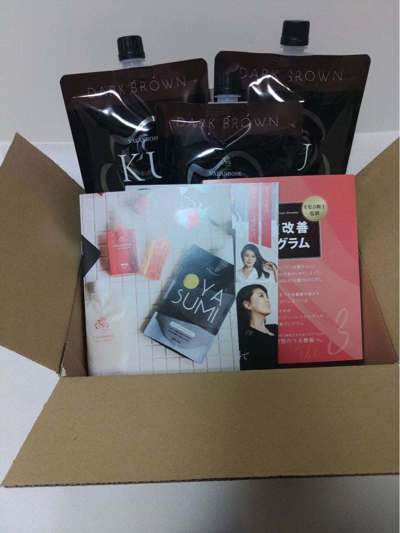 VALANROSE KUROクリームシャンプー　ダークブラウン3個