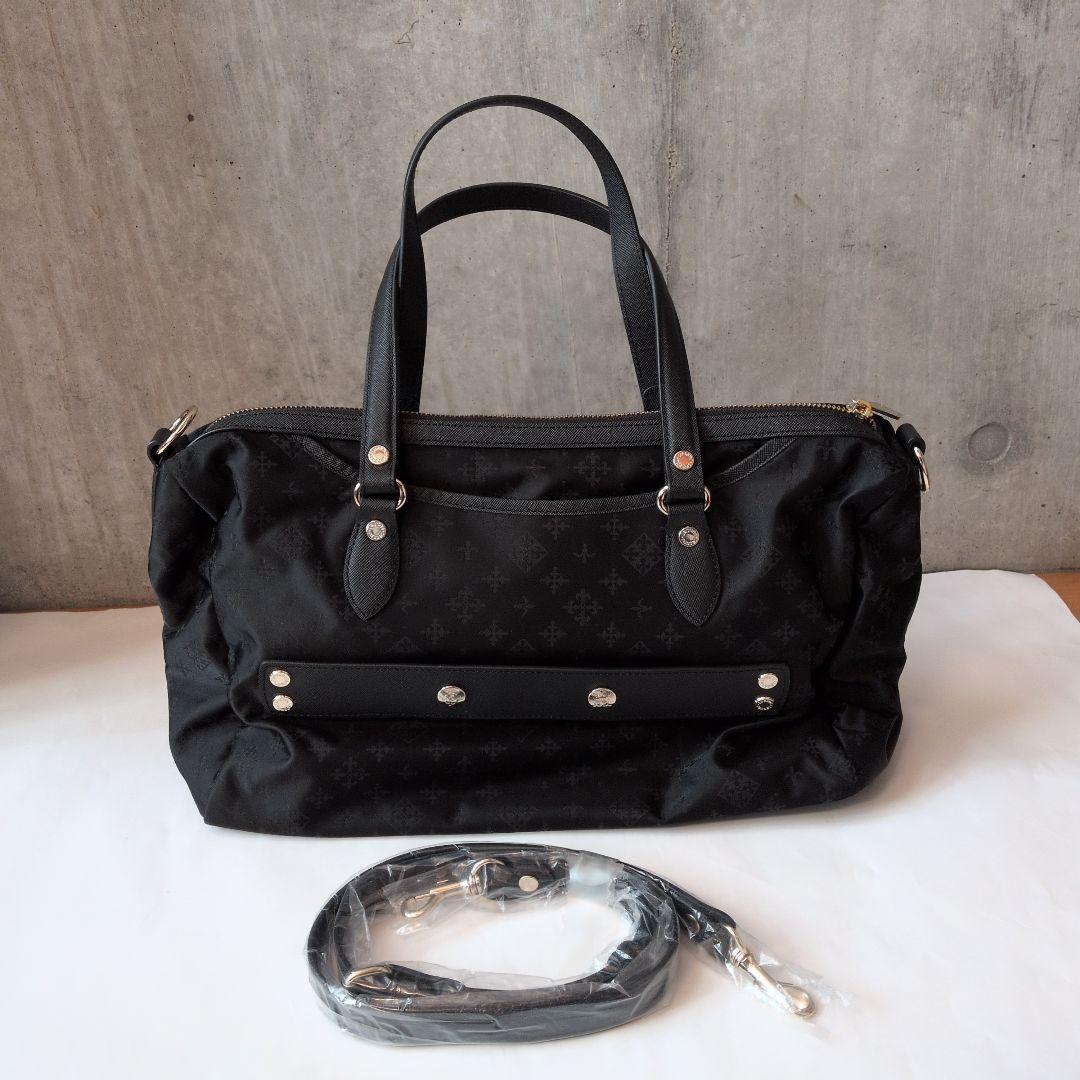 russet　ラシット　トラベル用ボストンバック　ブラック　ショルダーベルト付