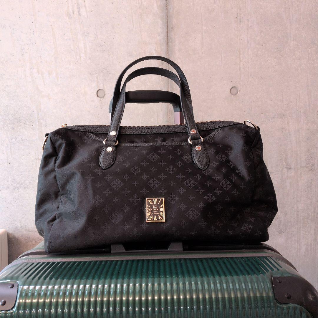 russet　ラシット　トラベル用ボストンバック　ブラック　ショルダーベルト付