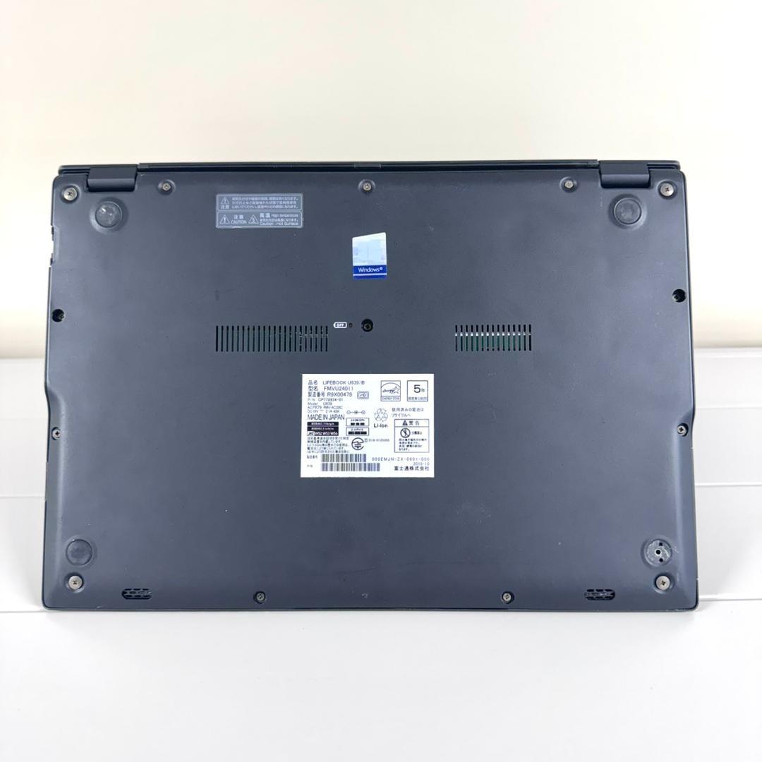Windowsノート本体 Fujitsu Lifebook U939/B 256GB Windows11