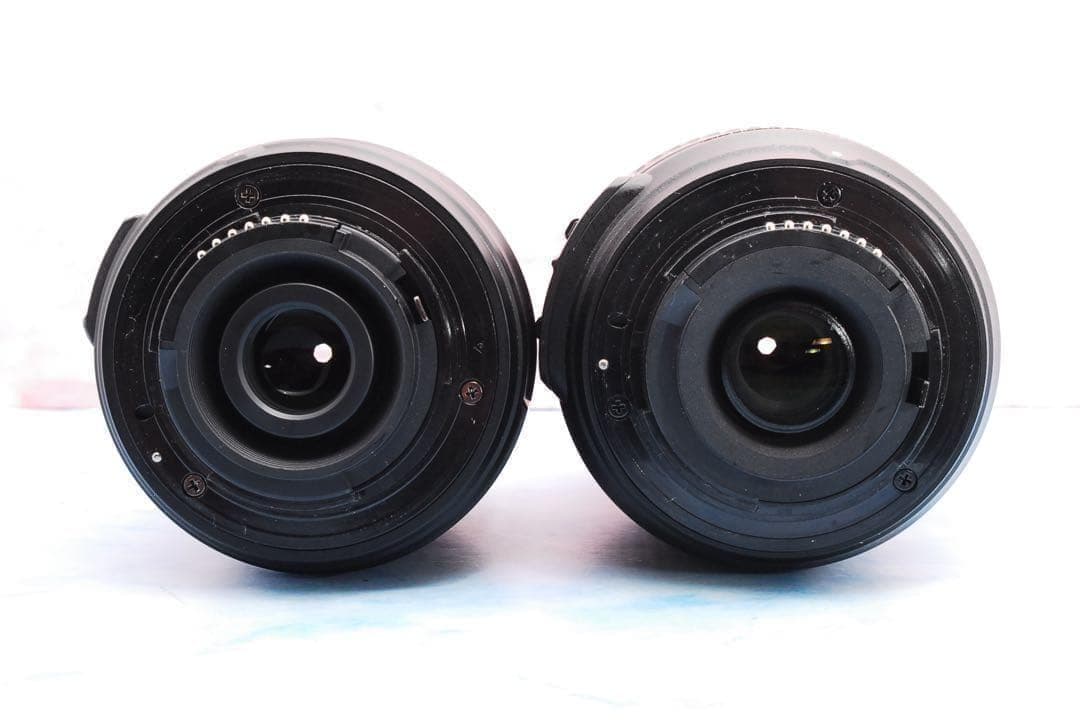 ニコン D40★入門セット★一眼レフカメラ★S数少！★望遠レンズ付Wレンズ