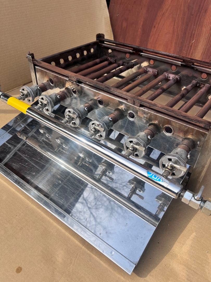 大型 LPガス たこ焼き器 3枚プレート