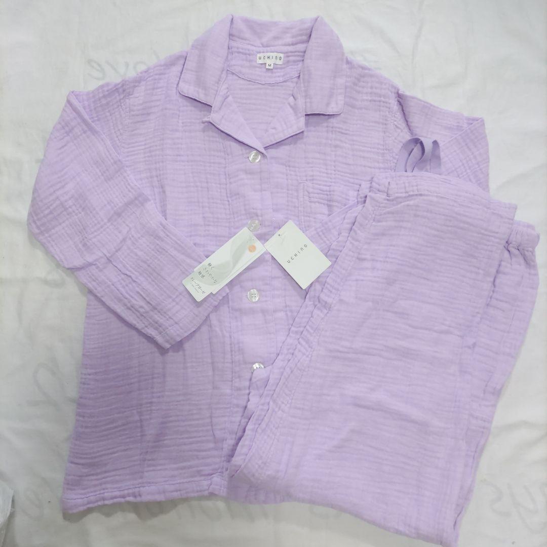 新品　UCHINO　ウチノ　長袖　パジャマ　パープル　レディース　Mサイズ