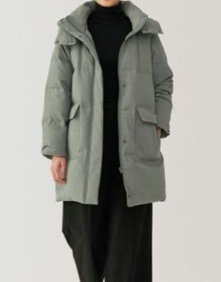 無印良品 婦人 撥水ダウンコート　タグ付き　スモーキーグリーン