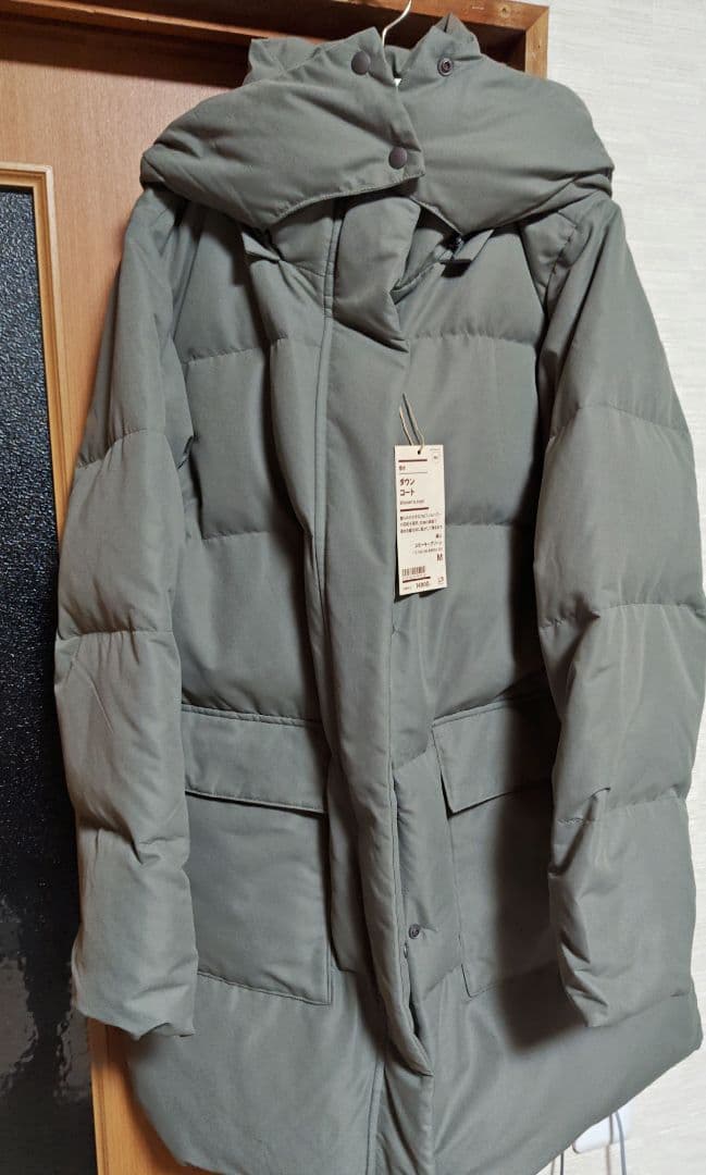 無印良品 婦人 撥水ダウンコート　タグ付き　スモーキーグリーン