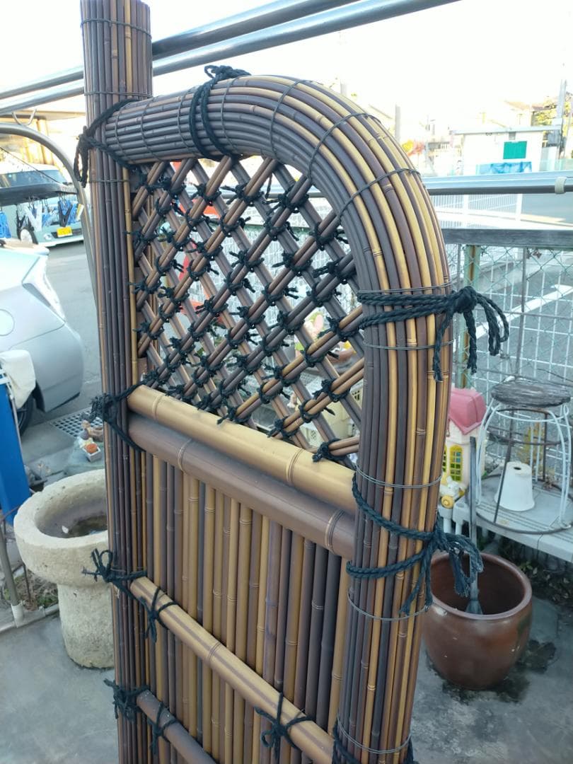 (引取り限定）竹巻玉袖☆竹垣☆袖垣☆庭園☆和庭園