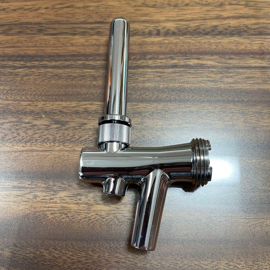 新品未使用 シルバービールタップ クロムメッキ