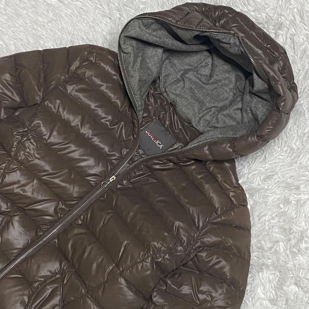 DUVETICA・デュベティカ・ダウンコート・ファー・ブラウン・M相当