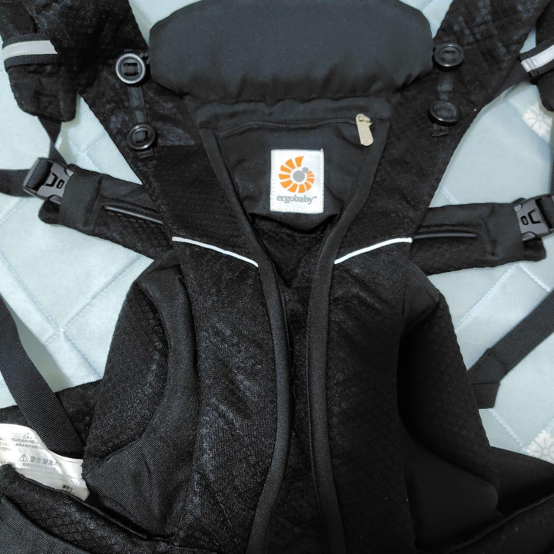 【美品】エルゴベビー　抱っこ紐 　ブリーズ　ブラック　収納袋付き