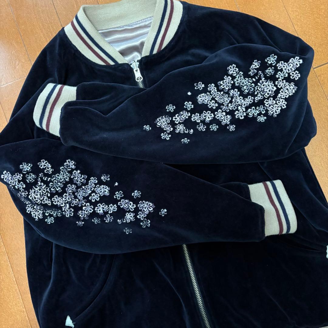 TAKEOKIKUCHI スカジャン　ベロアブルゾン