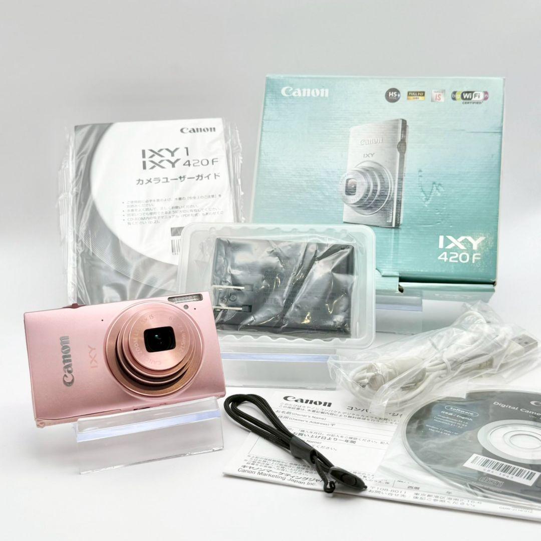 【極美品】318 Canon IXY 420F ピンク 付属品完備 119-6
