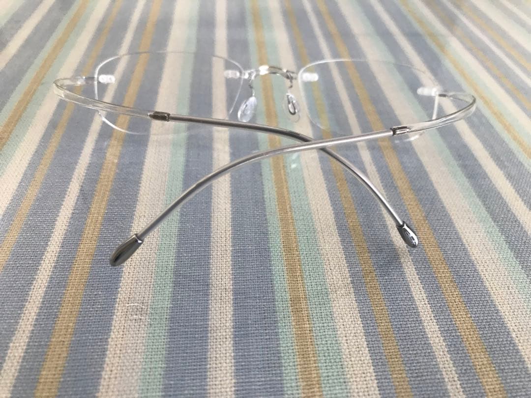 【美品最後】シルエットメガネ(silhouette メガネ)眼鏡、めがね　クリア
