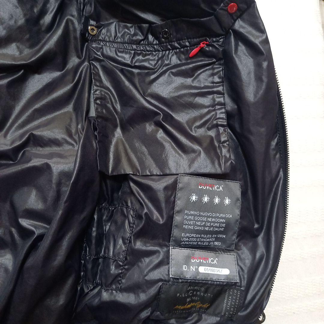 DUVETICA フード付きダウンベスト サイズ40 ネイビー