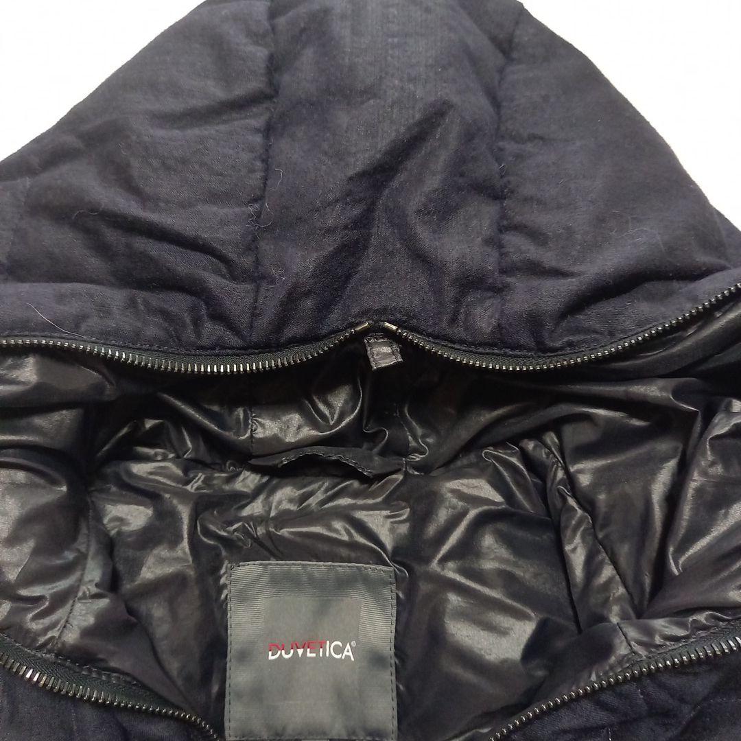 DUVETICA フード付きダウンベスト サイズ40 ネイビー