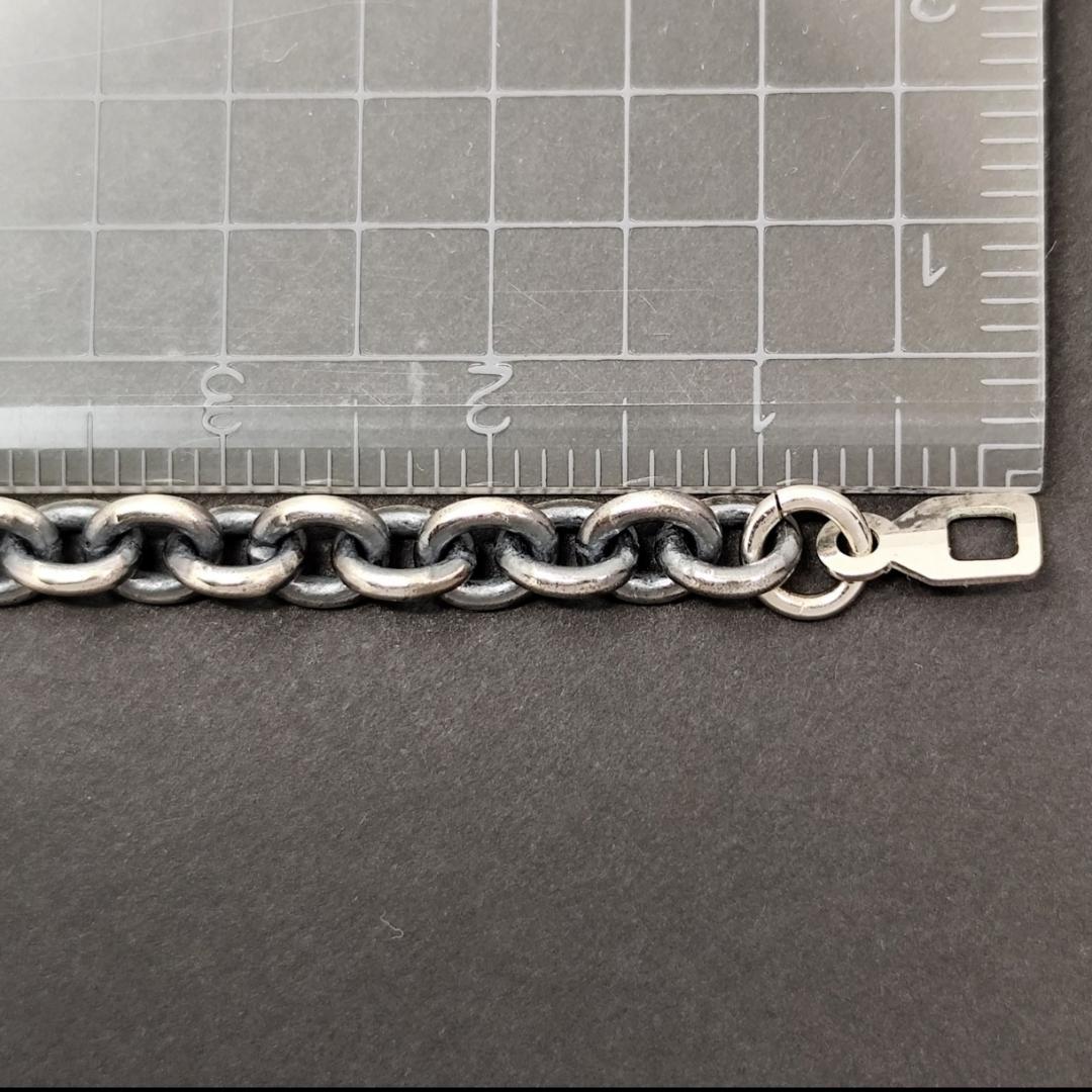 SILVER925 丸小豆チェーン(太)線径1.2 幅4.5-㎜ 全長45cm