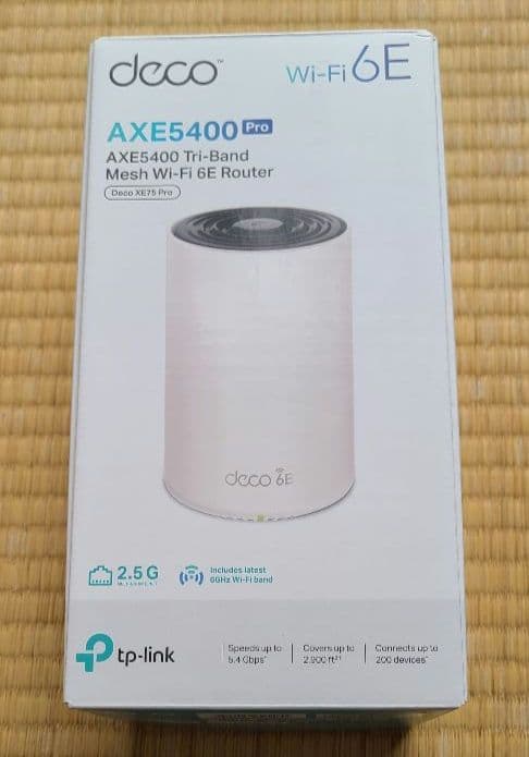 【美品】 TP-Link Deco AXE5400 Wi-Fi 6Eルーター