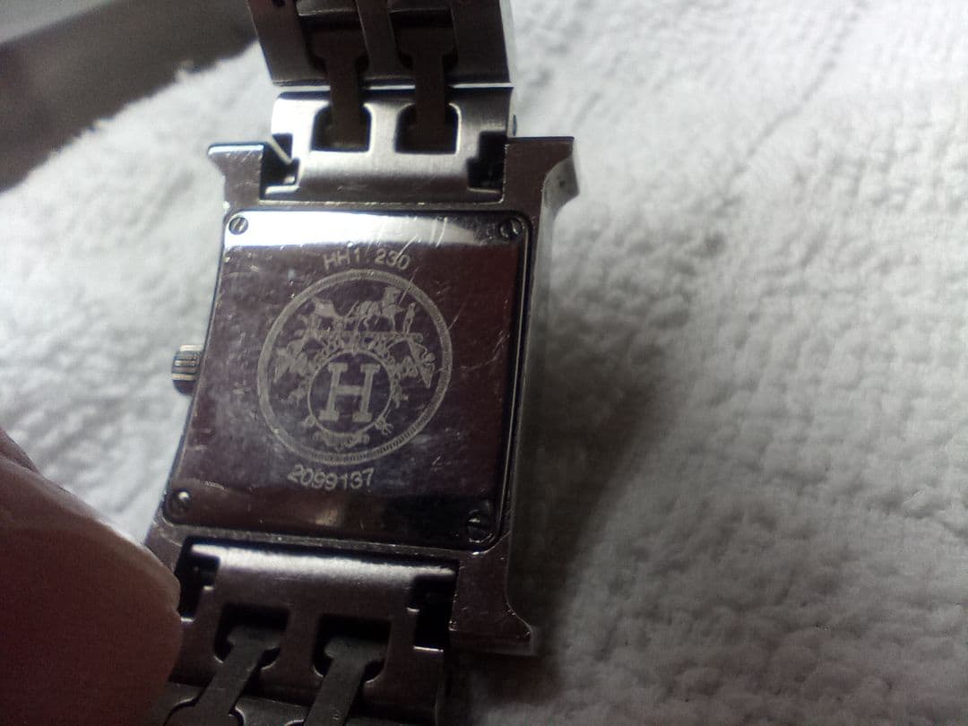 HERMES スクエア型 腕時計(クォーツ)