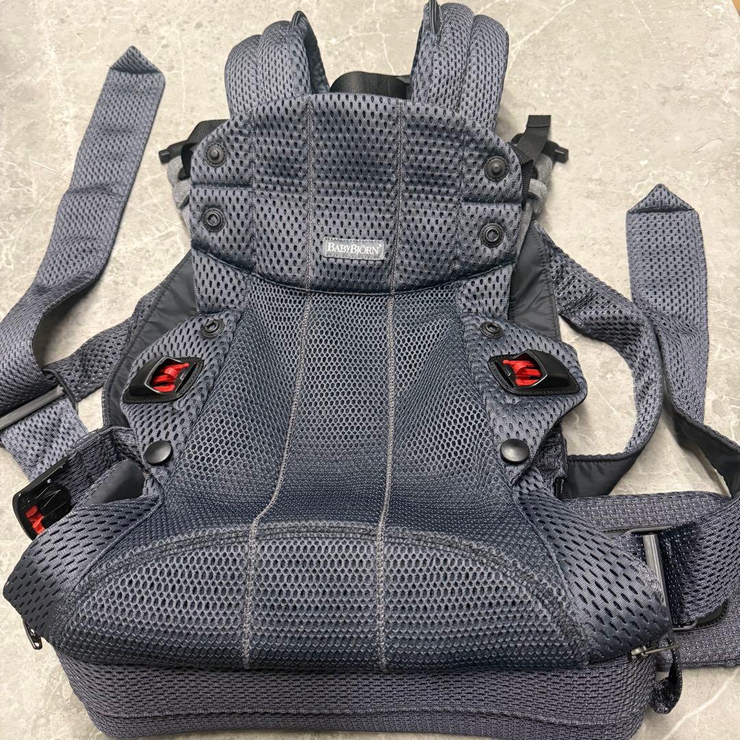 美品 BABYBJORNベビーキャリア HARMONY 抱っこ紐 アンスラサイト