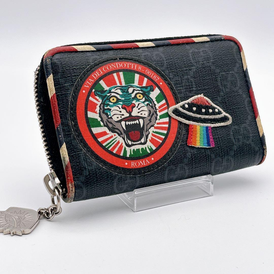 GUCCI グッチ ケース ナイトクーリエ GG タイガー PVC レザー