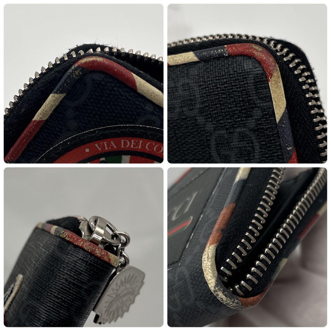 GUCCI グッチ ケース ナイトクーリエ GG タイガー PVC レザー