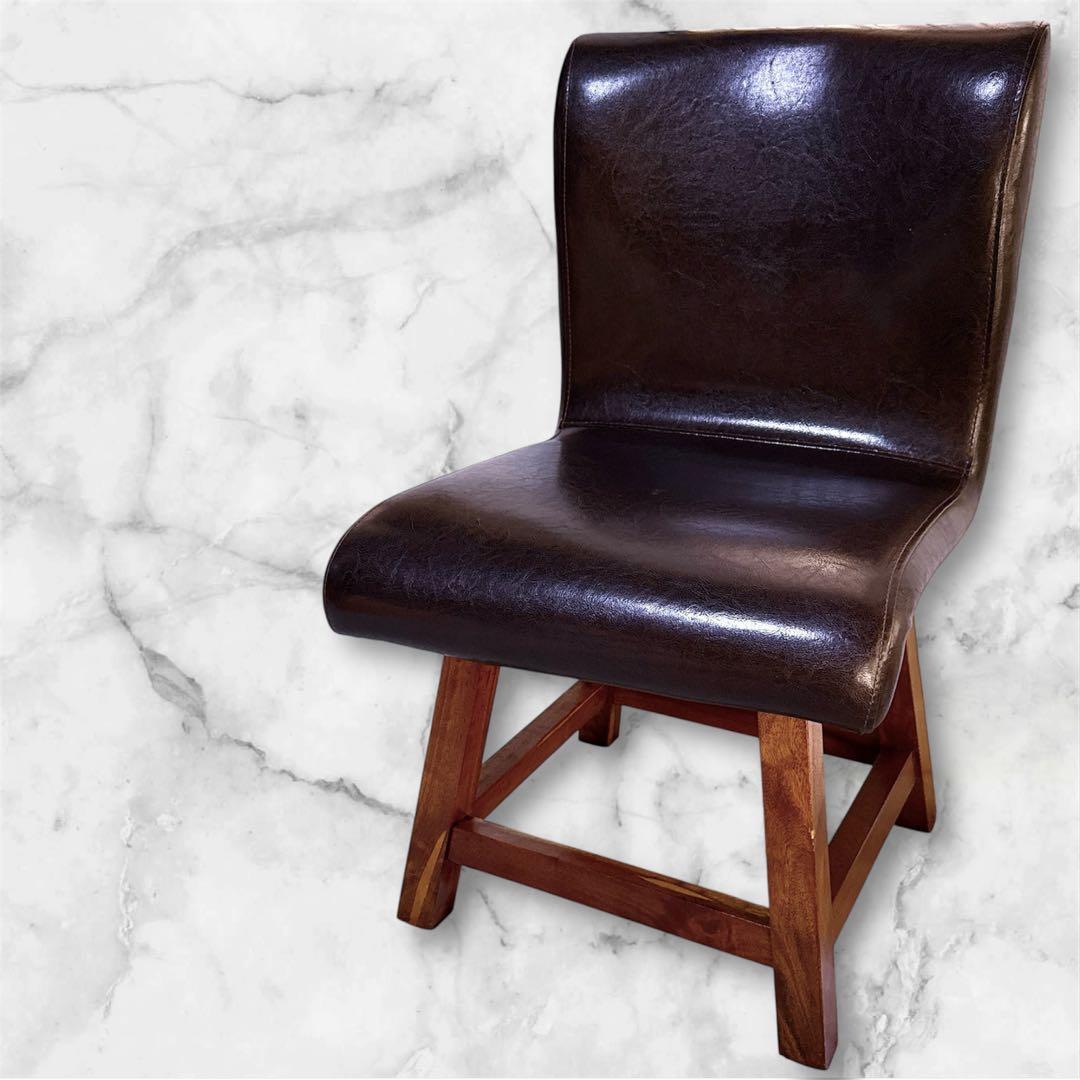 【美品】MORISHIGE モリシゲ 回転 チェア 椅子 レザー アンティーク