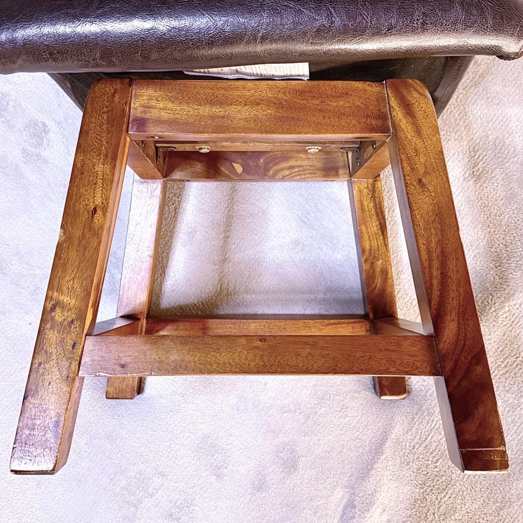 【美品】MORISHIGE モリシゲ 回転 チェア 椅子 レザー アンティーク