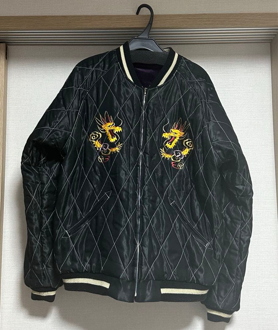 テーラートウヨウ スカジャン ベルベットジャケット リバーシブル Lサイズ