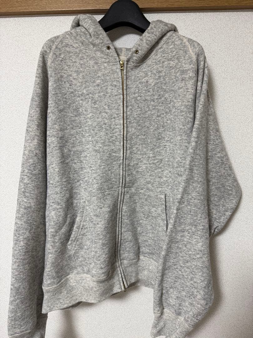 【LIDNM】WOOL CASHMERE ZIP HOODIE