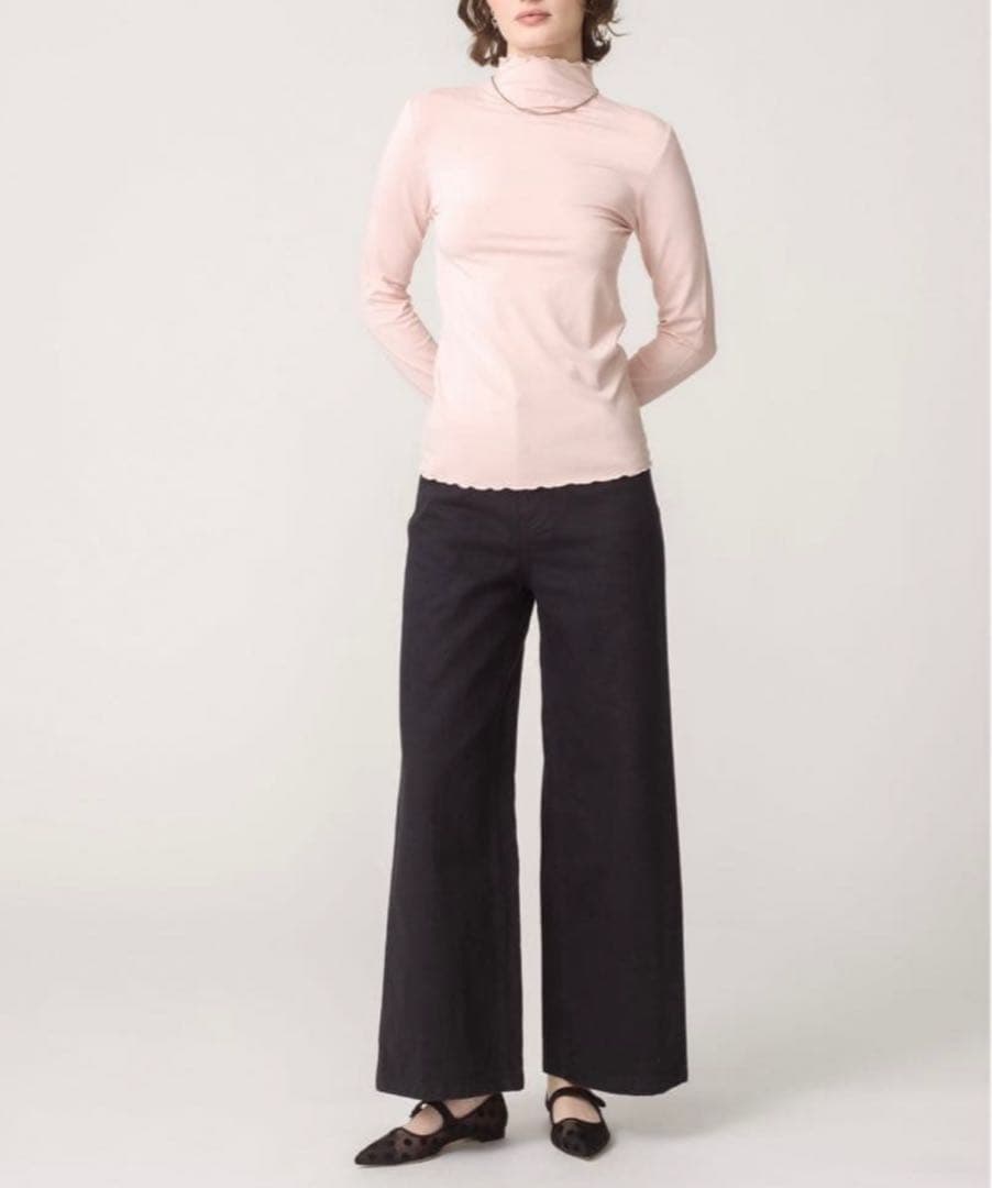 【未使用／2024✨️】RonHerman ブラック ワイドパンツ ハイウエスト