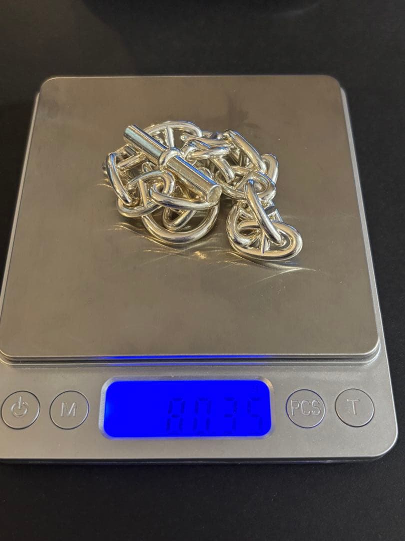 エルメス HERMES　シェーヌダンクルGMシルバーブレスレット