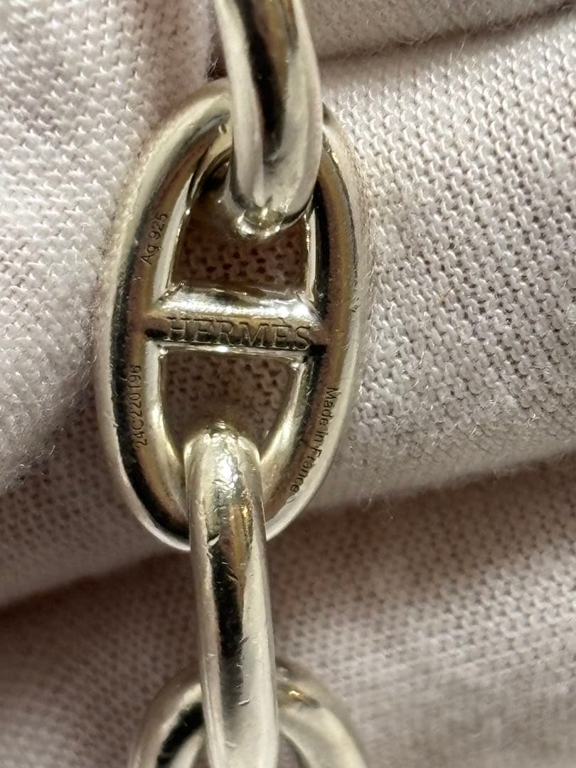 エルメス HERMES　シェーヌダンクルGMシルバーブレスレット