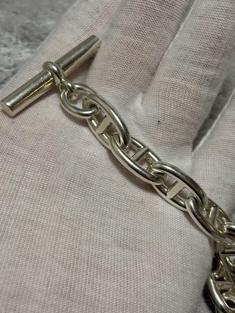 エルメス HERMES　シェーヌダンクルGMシルバーブレスレット