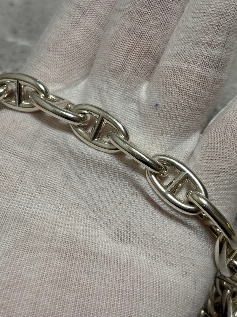 エルメス HERMES　シェーヌダンクルGMシルバーブレスレット