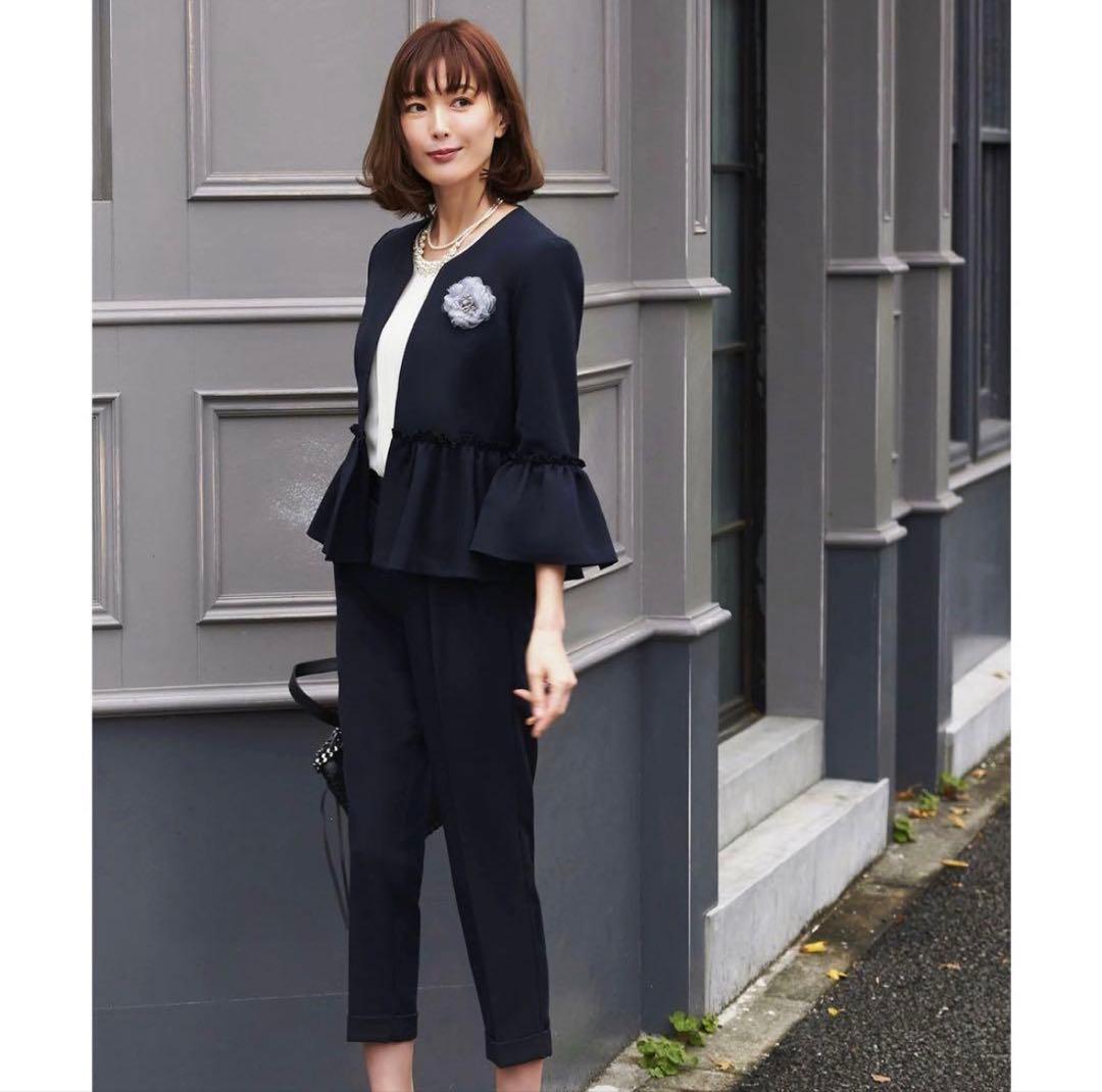 RUIRUE BOUTIQUE ペプラムジャケットパンツセットアップスーツ