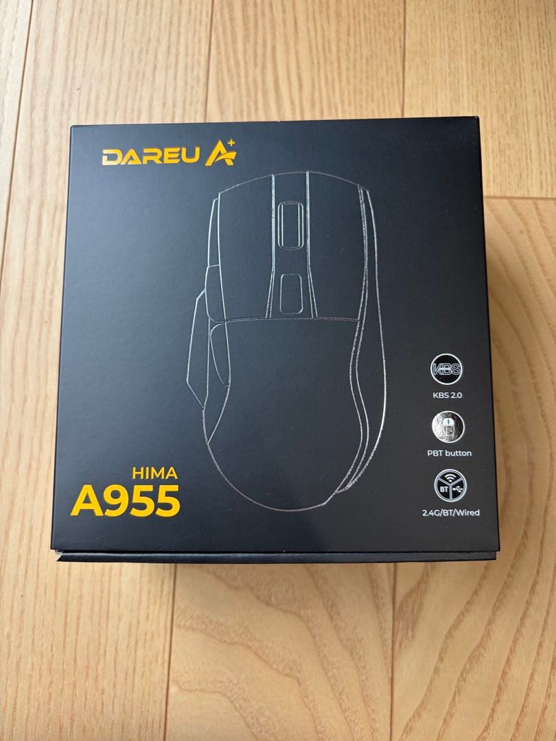 DAREU A955 ワイヤレスマウス ブラック