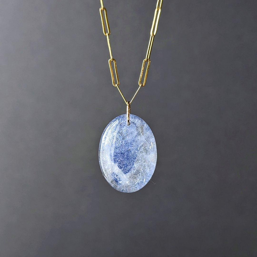 ♢miyumiyu♢K18 デュモルチェライトインクォーツ9.8ct