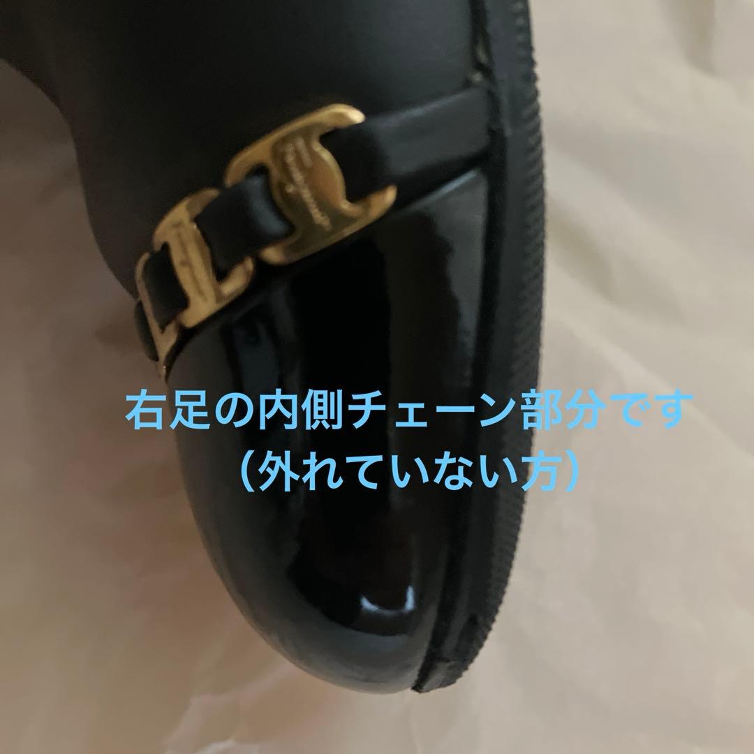 フェラガモ ヴァラチェーン　ショートブーツ　6D