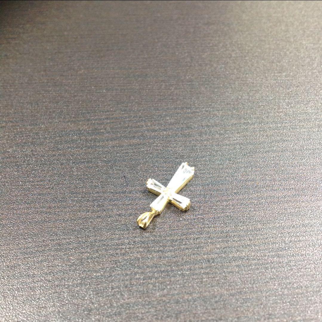 14Kイエローゴールド ペンダント 14金 クロスペンダント 男女兼用