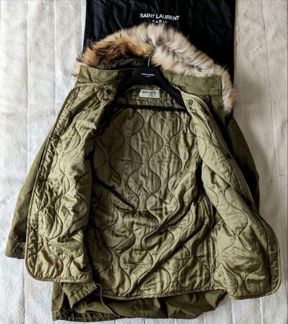 S*a様 名作　2018/19AW　サンローラン　最高級　ラクーンファー　モッズ