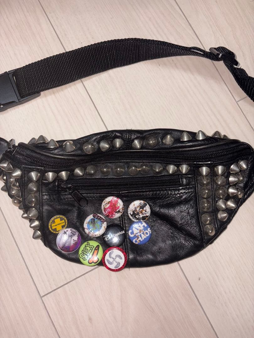 平成 パンク 缶バッジウェストポーチ
