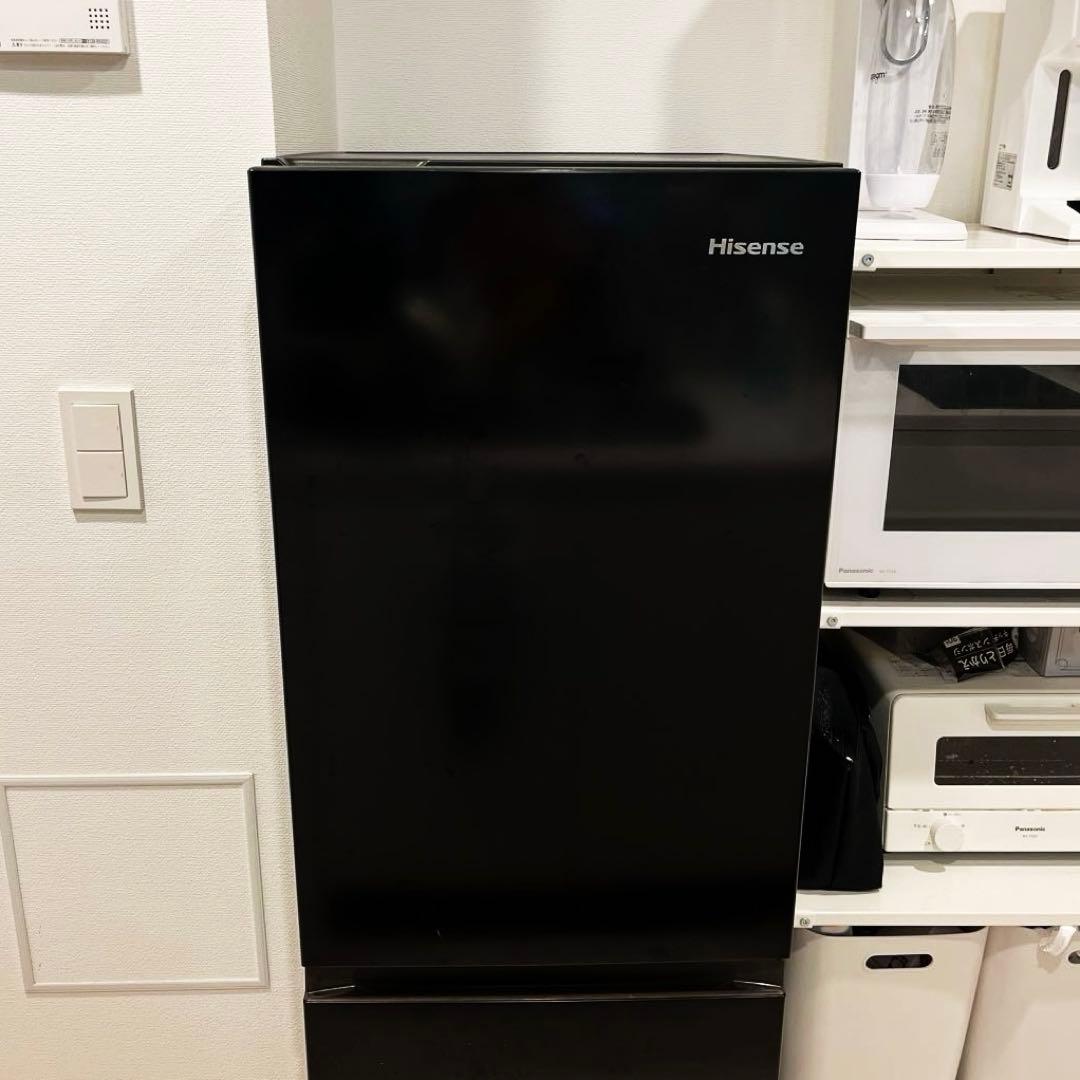 【ユヅ】Hisense ハイセンス 冷蔵庫 162L ブラック