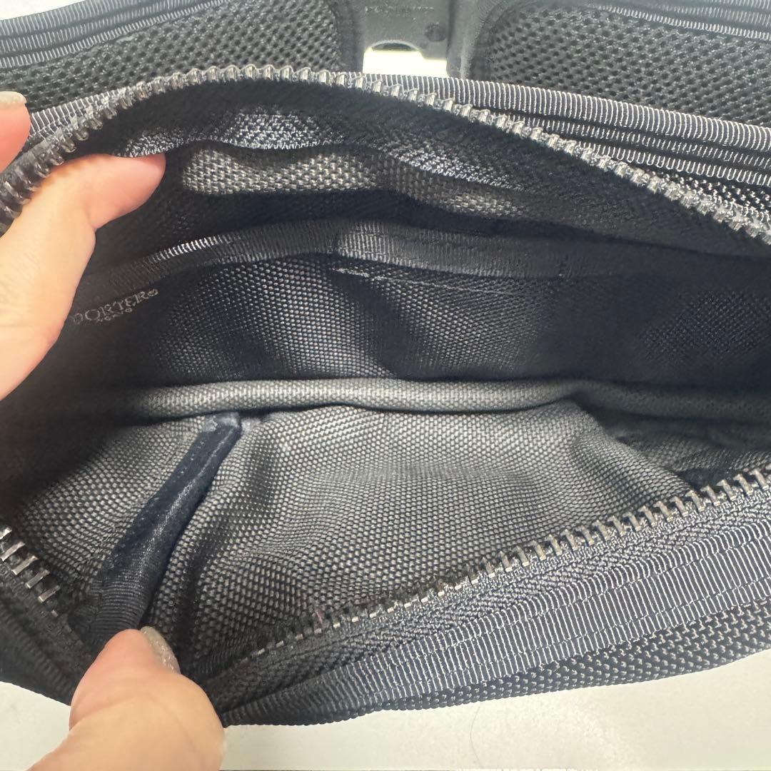 美品 PORTER ポーター ヒート HEAT ウエストバッグ ボディバッグ 黒