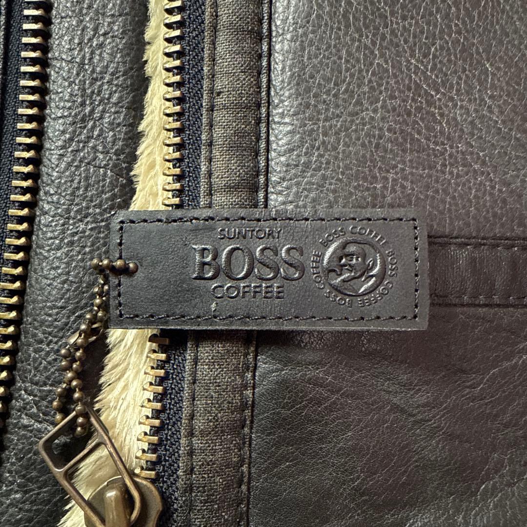 未使用　サントリーBOSS 2000年限定B-3フライトジャケット ボスジャン