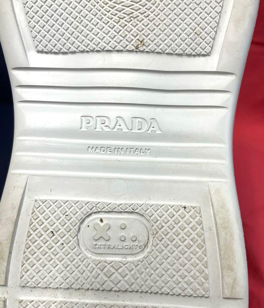 PRADA プラダ ラバーブーツ 白36(23〜23.5)レインブーツ シューズ
