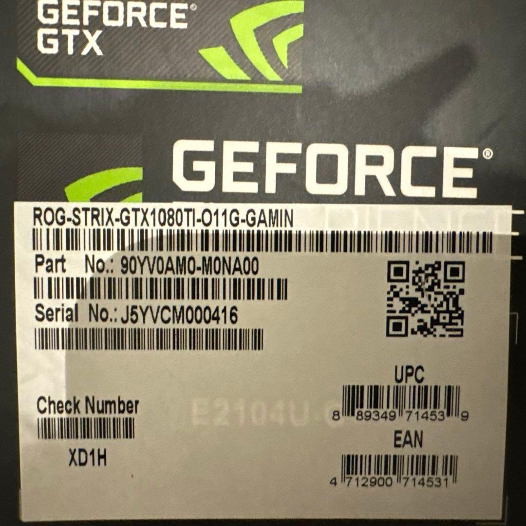 グラフィックボード・グラボ・ビデオカード ASUS GEFORCE GTX1080ti