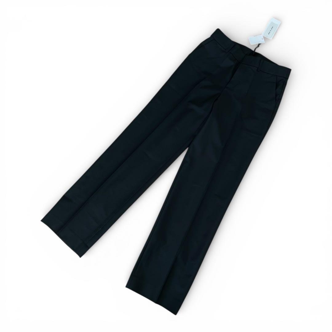 新品未使用　アンタイトル　パンツスーツ ウール　セットアップ　ブラック　黒　M