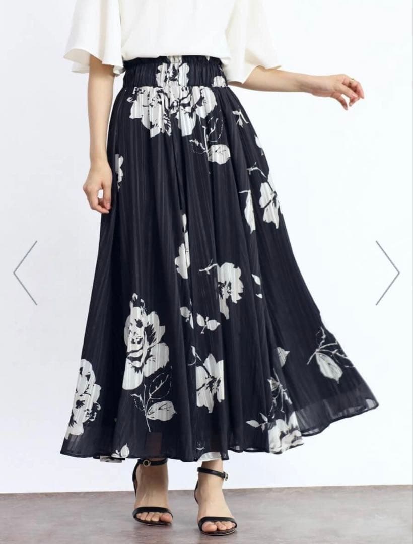 ヤマダヤFENNEL フラワープリント　シアスカート