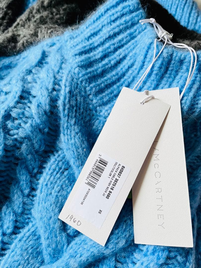 定価24万 新品 ステラマッカートニー 水色 ニット XS